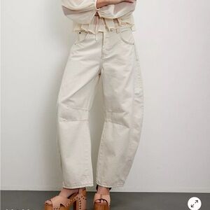 Free People Good Luck Barrel Jeans